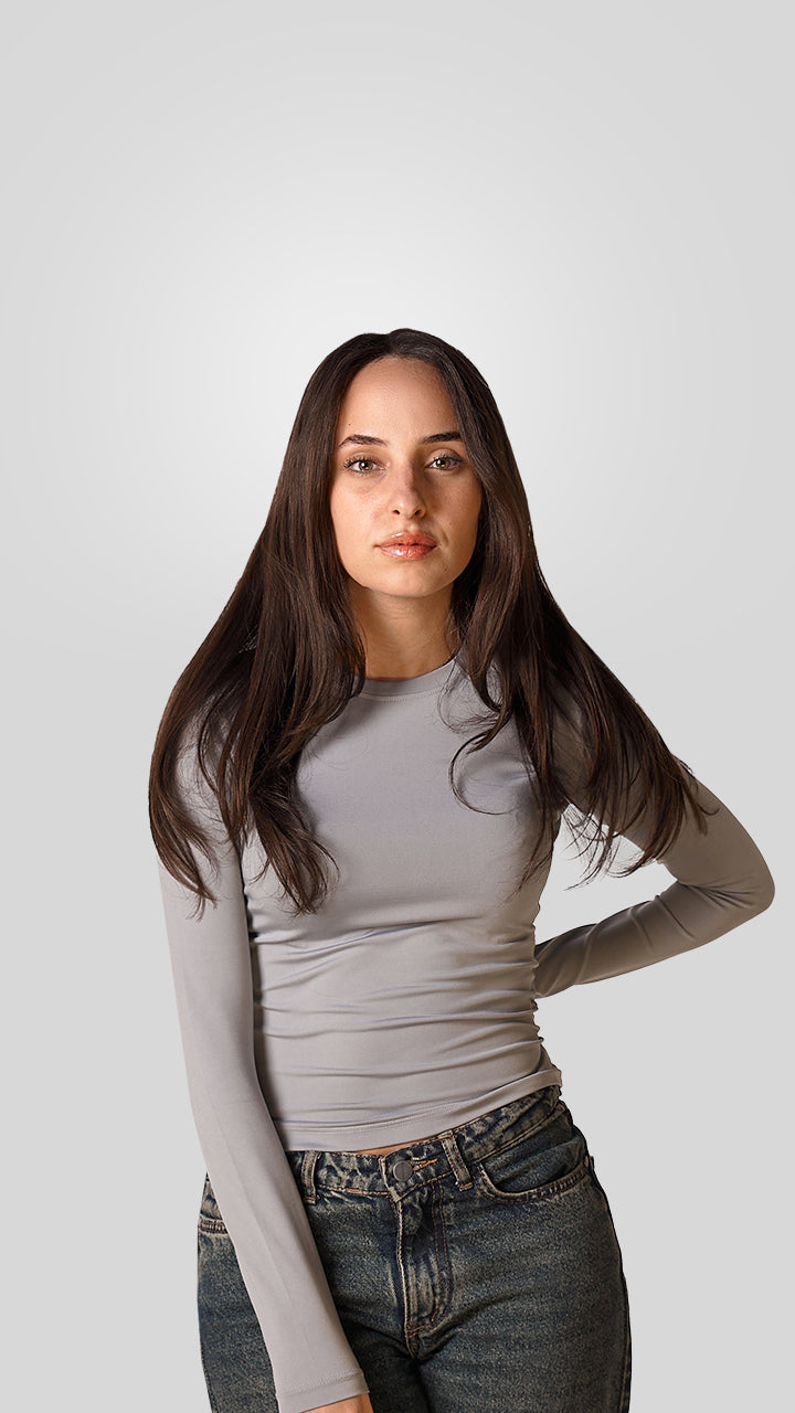 Sleeved fitted top