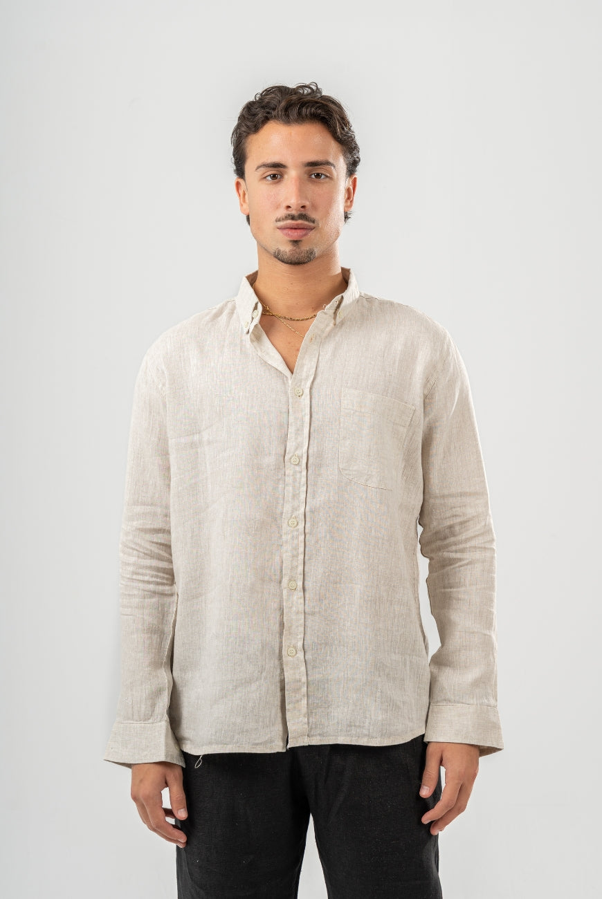 Sleeved Pure Linen Shirts
