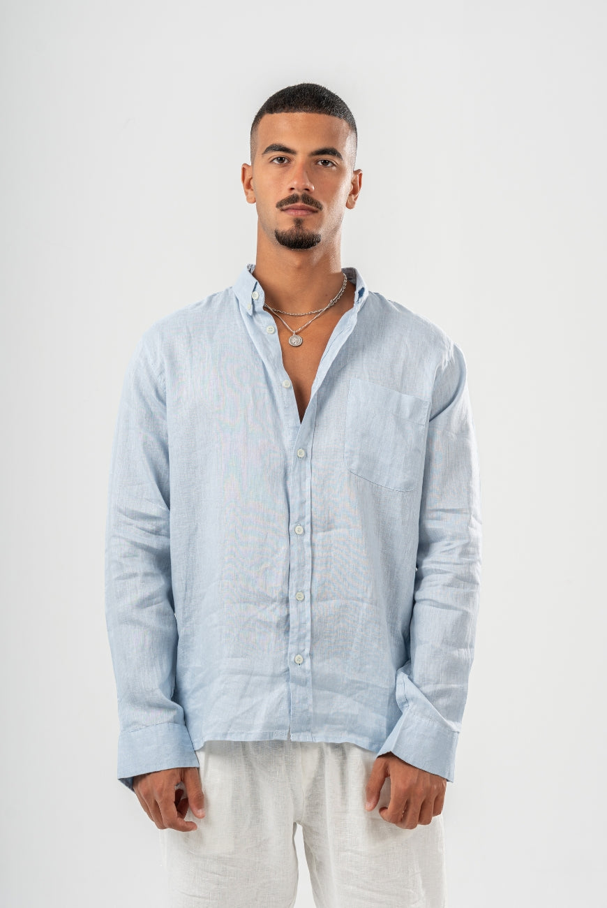 Sleeved Pure Linen Shirts