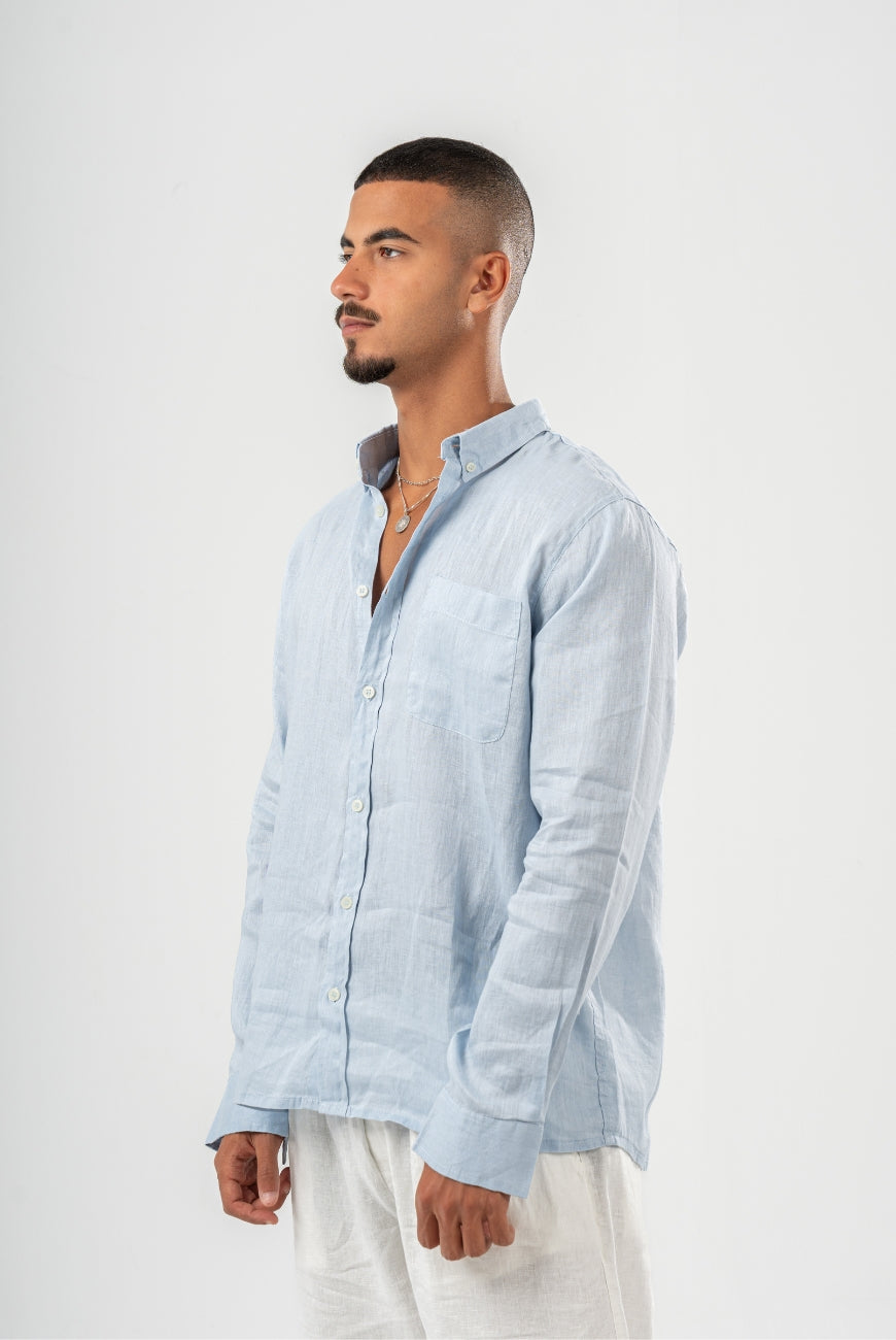 Sleeved Pure Linen Shirts
