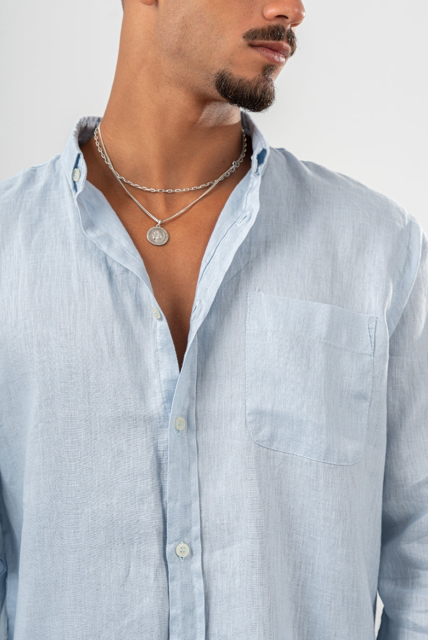 Sleeved Pure Linen Shirts