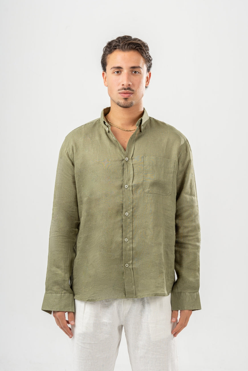 Sleeved Pure Linen Shirts