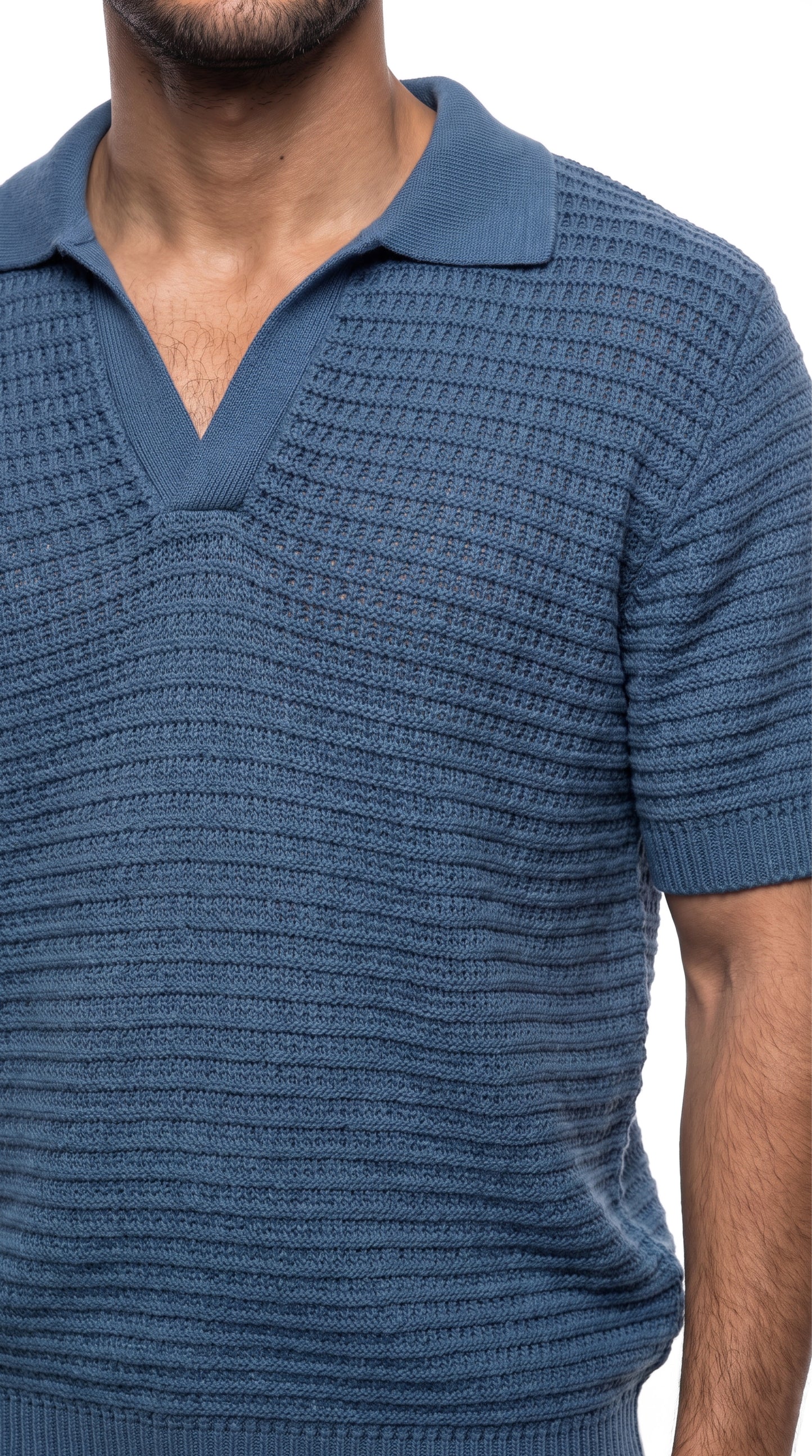 Airy Knit Polo Shirt