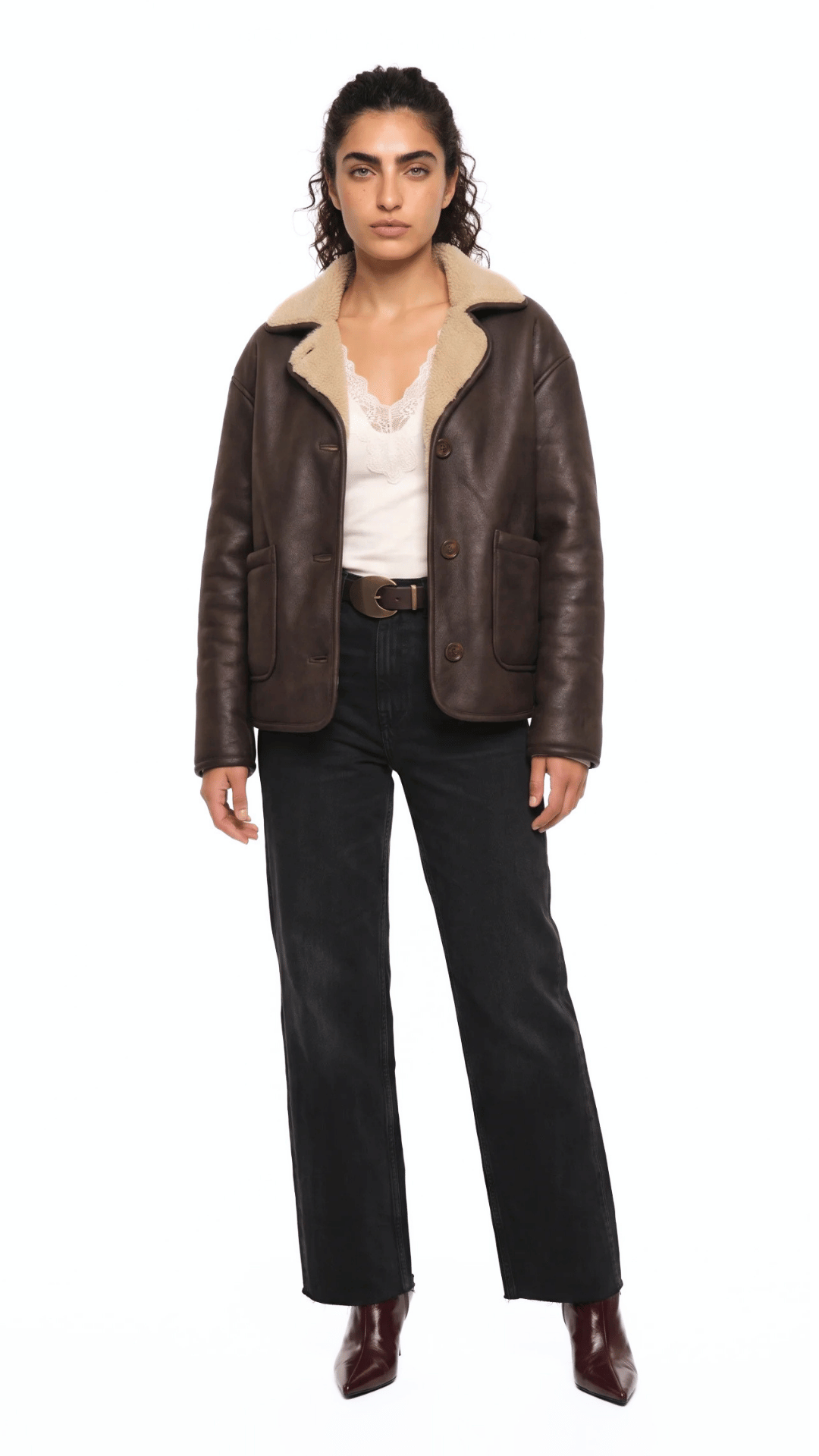 Faux leather jacket