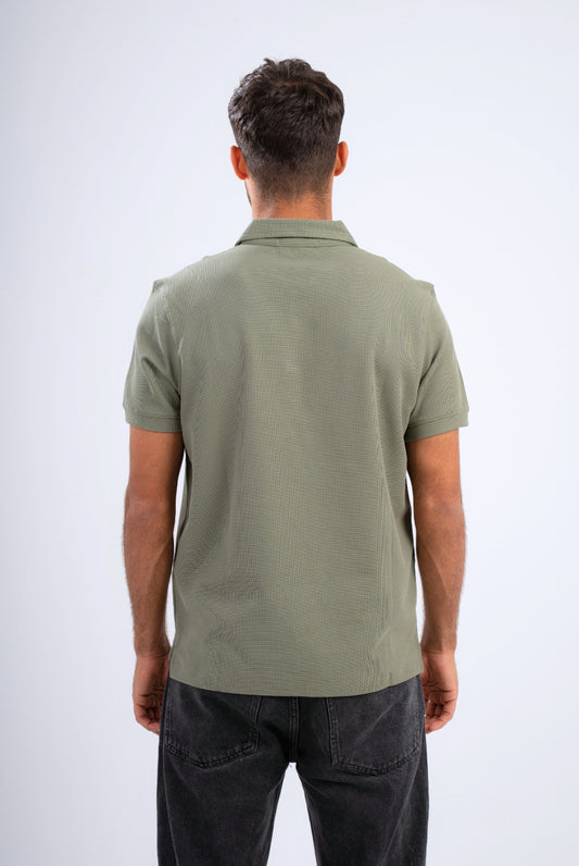 Textured Polo T-shirt
