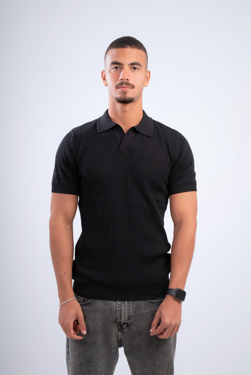Mesh Knitted Polo
