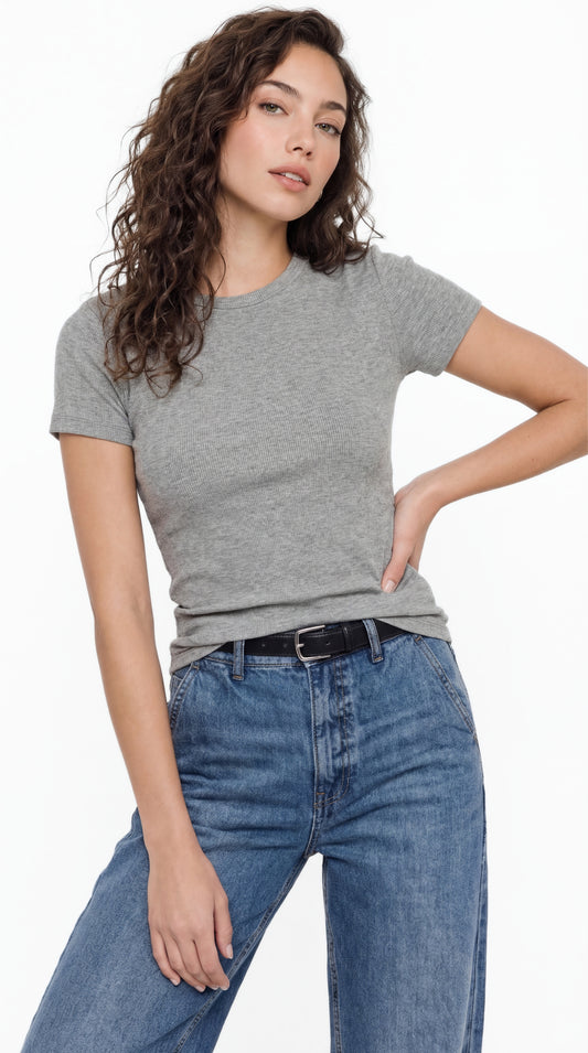 Ribbed Tee