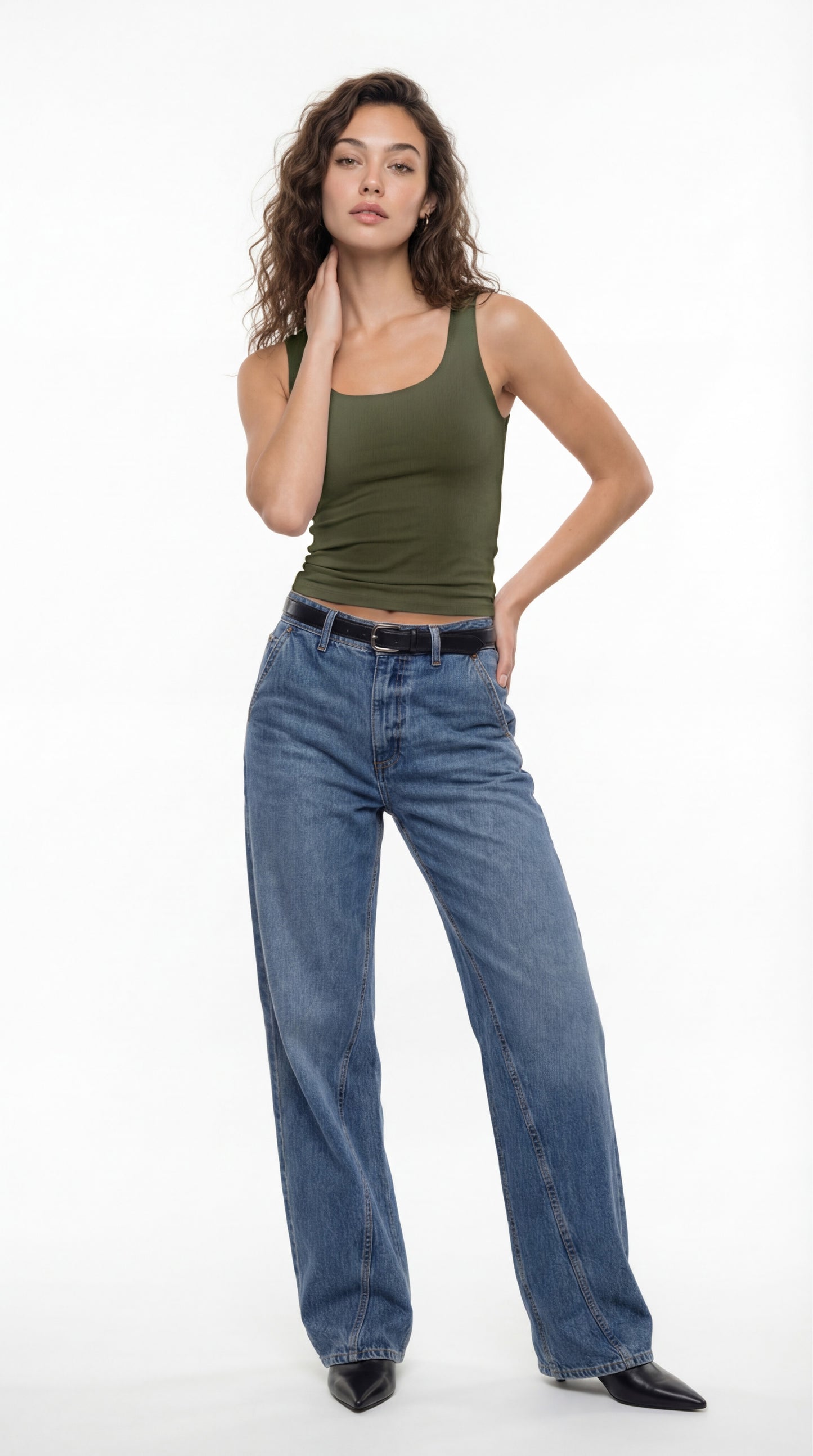 Squared Neck Top