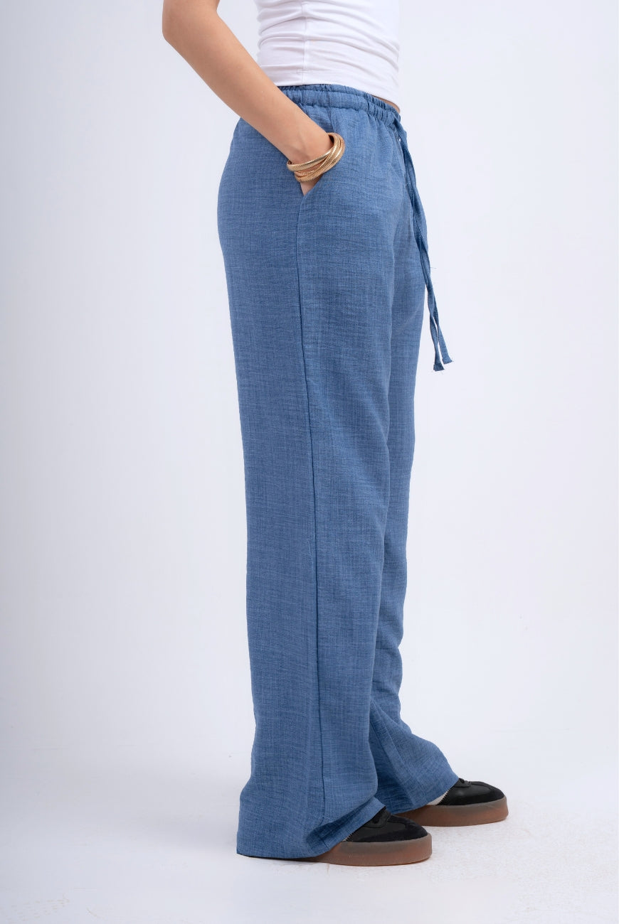 Linen Straight Trousers