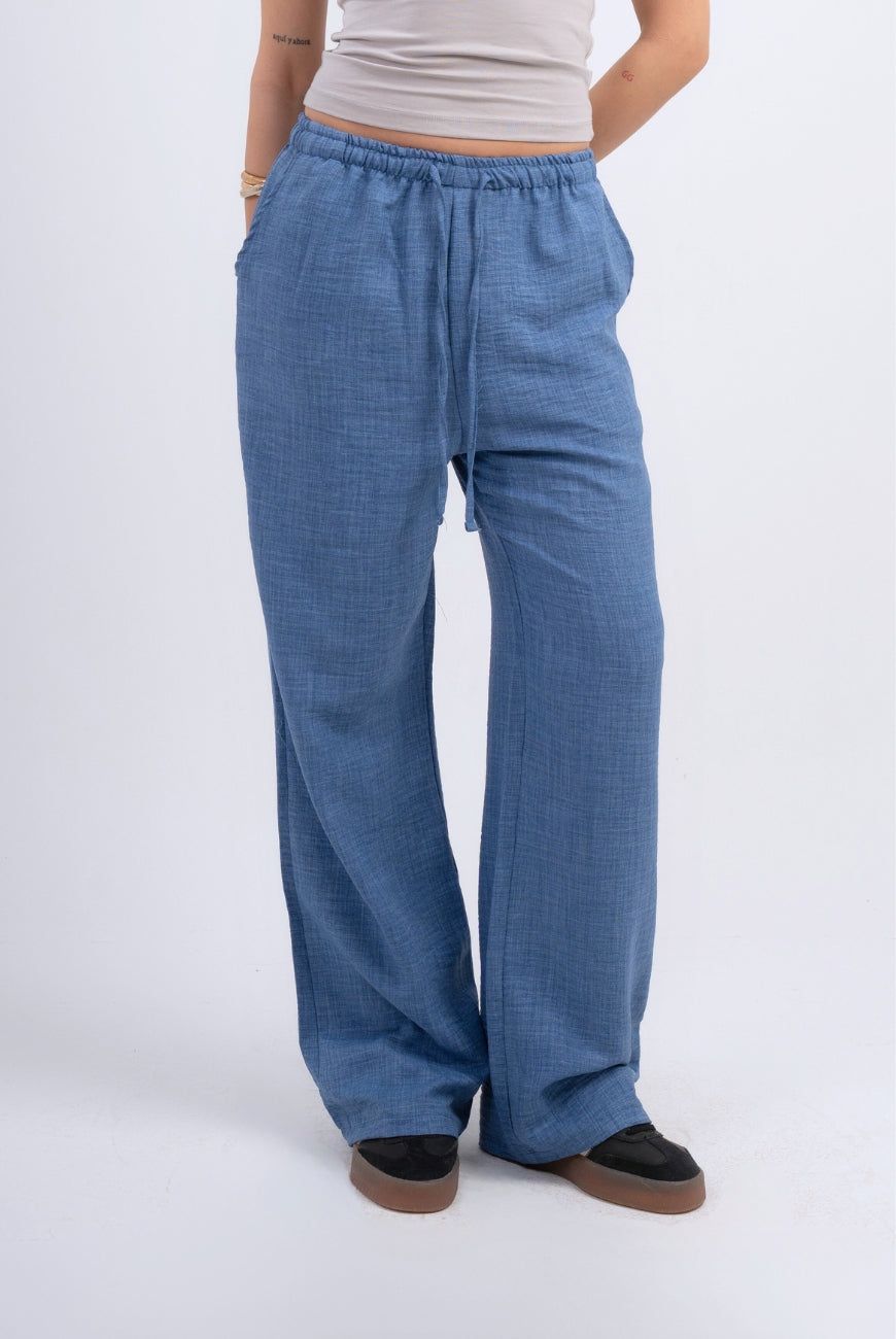 Linen Straight Trousers