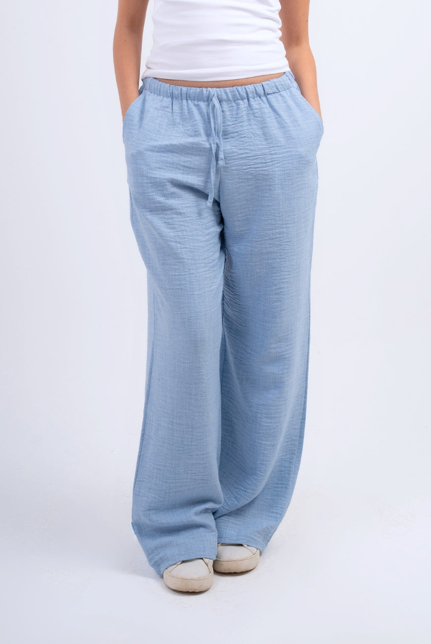 Linen Straight Trousers
