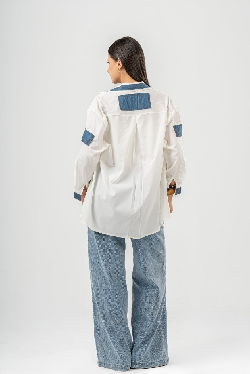 PoplinXdenim Shirt