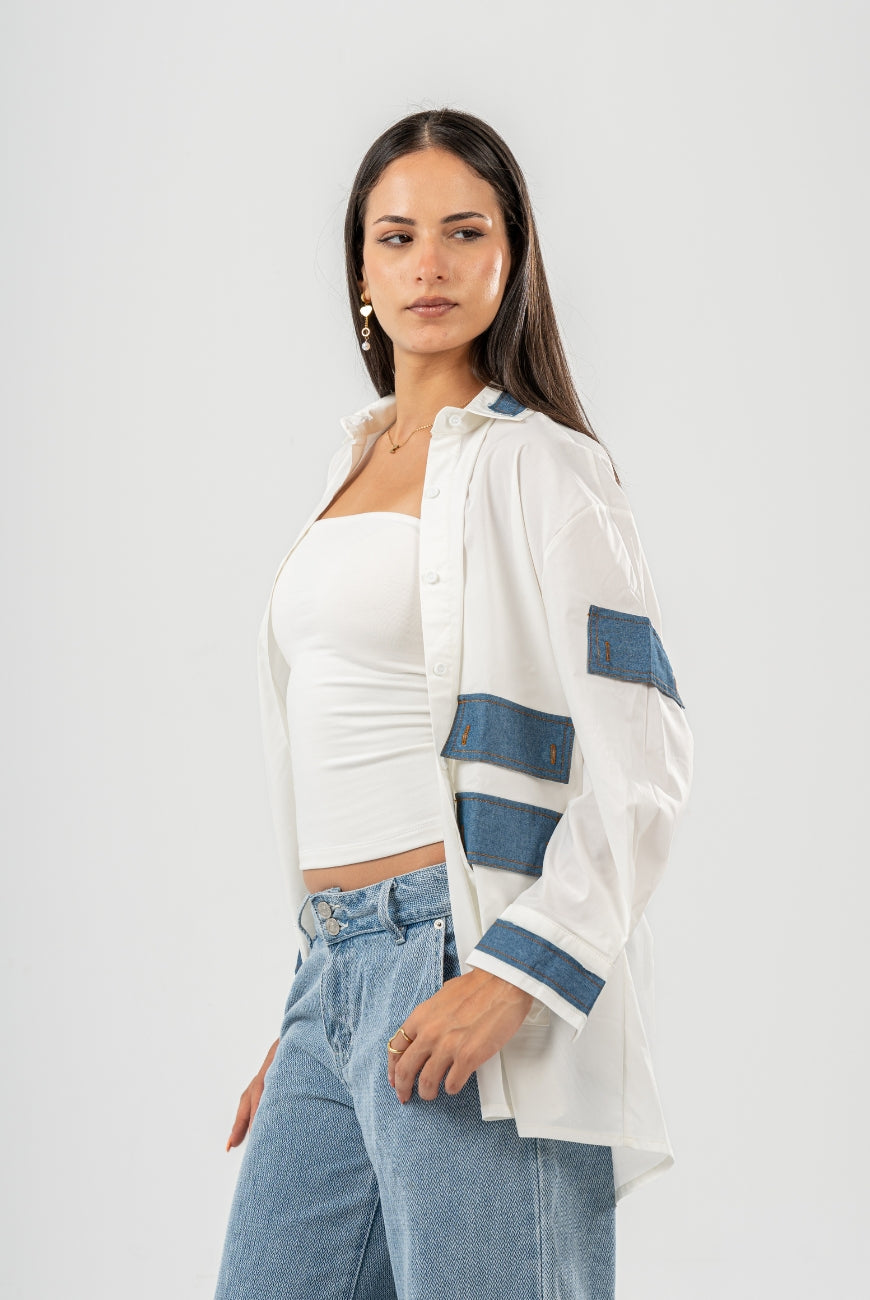 PoplinXdenim Shirt