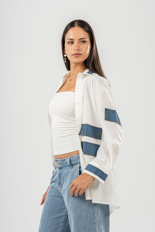 PoplinXdenim Shirt