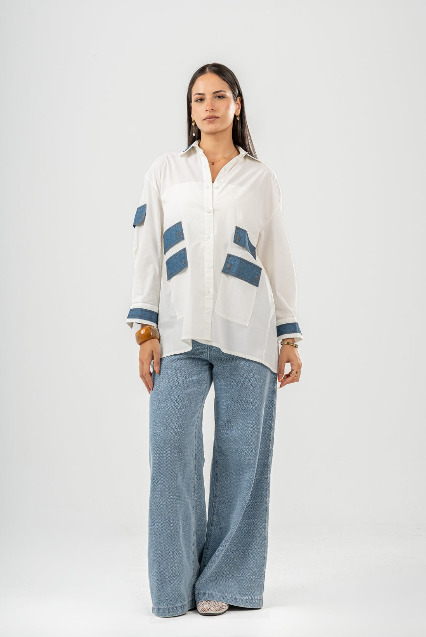 PoplinXdenim Shirt