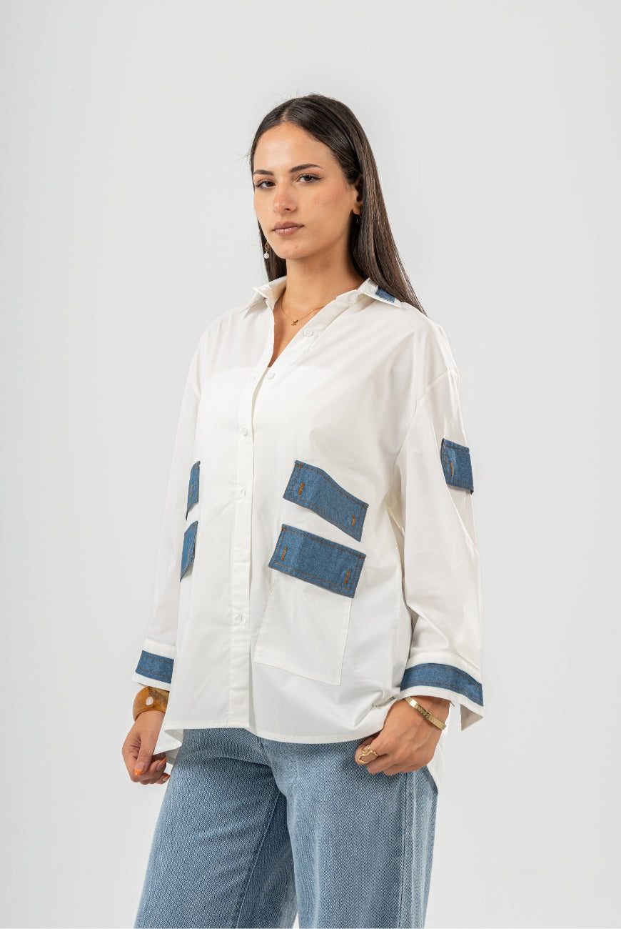 PoplinXdenim Shirt