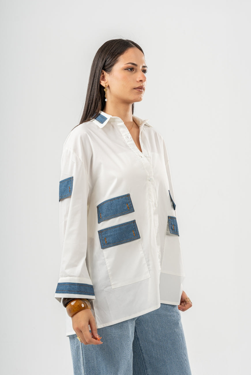 PoplinXdenim Shirt