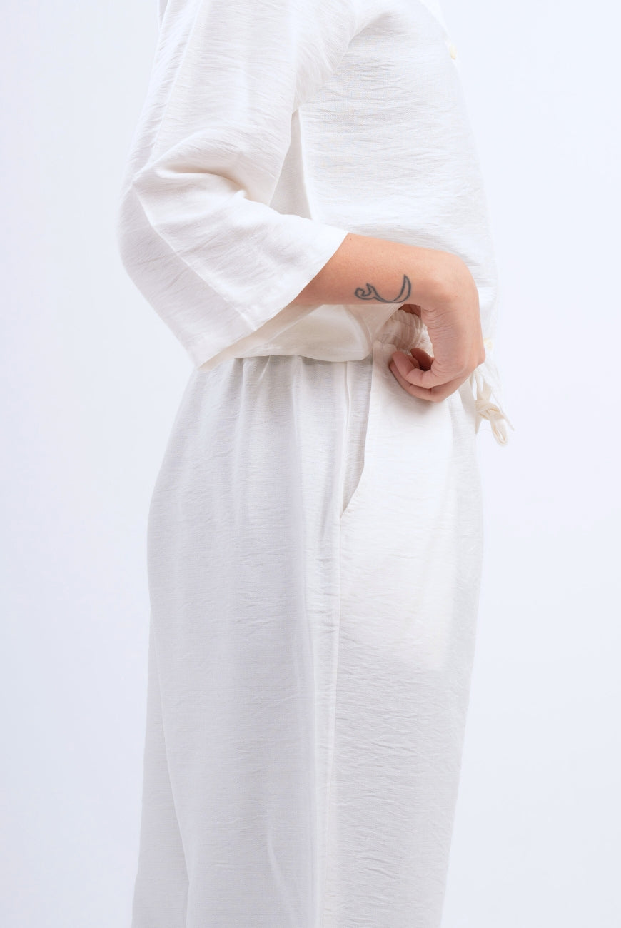 Linen Straight Trousers