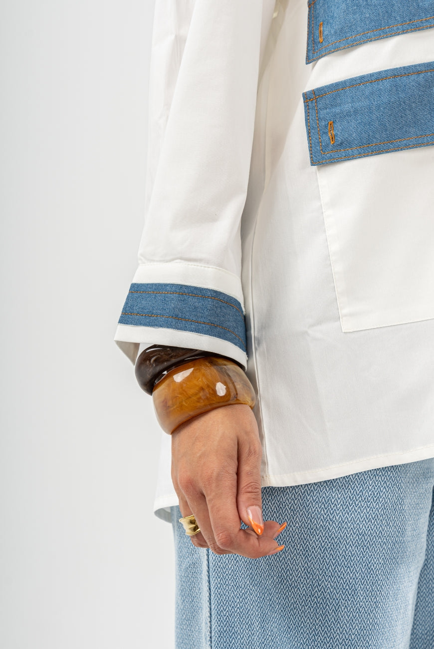 PoplinXdenim Shirt