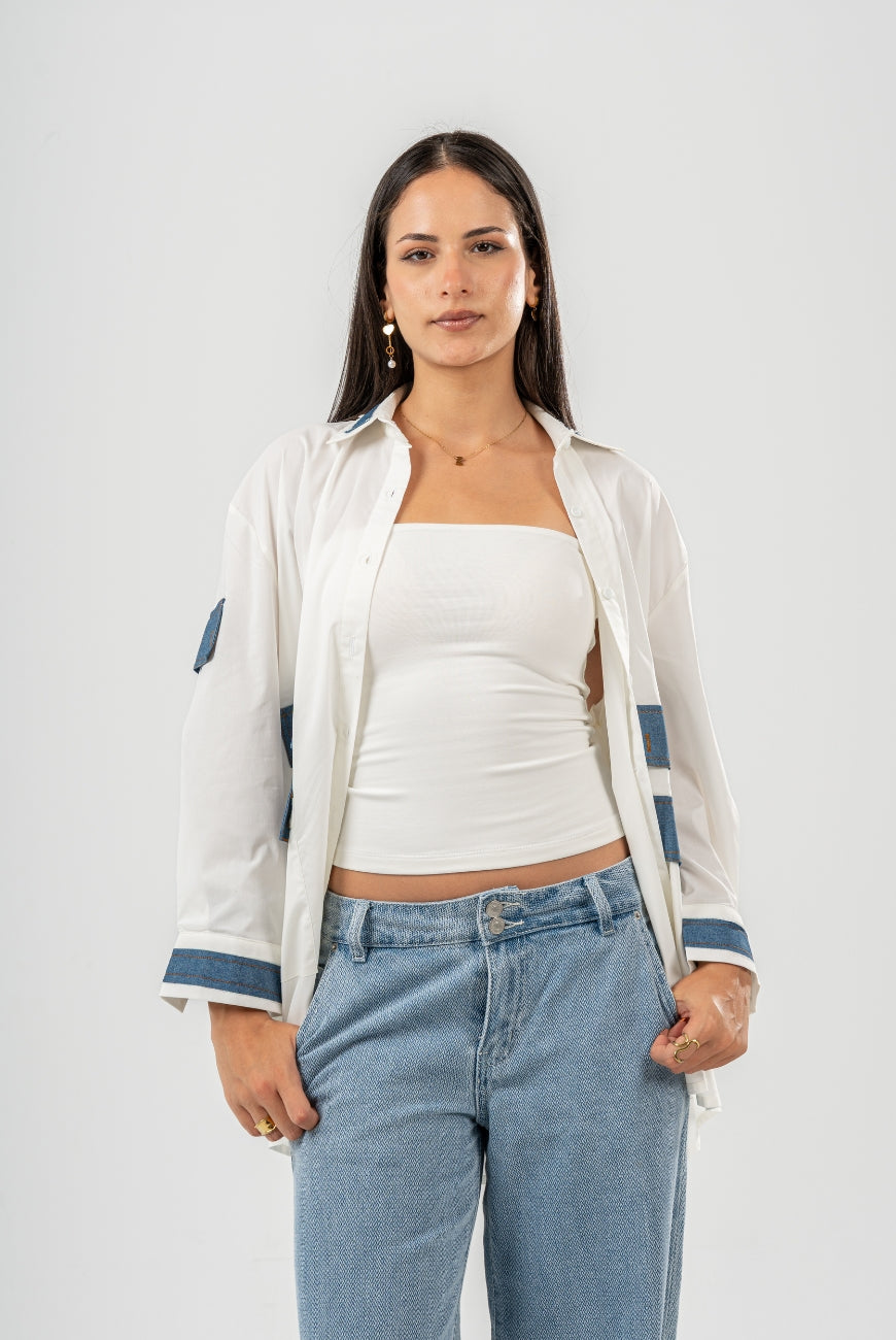 PoplinXdenim Shirt