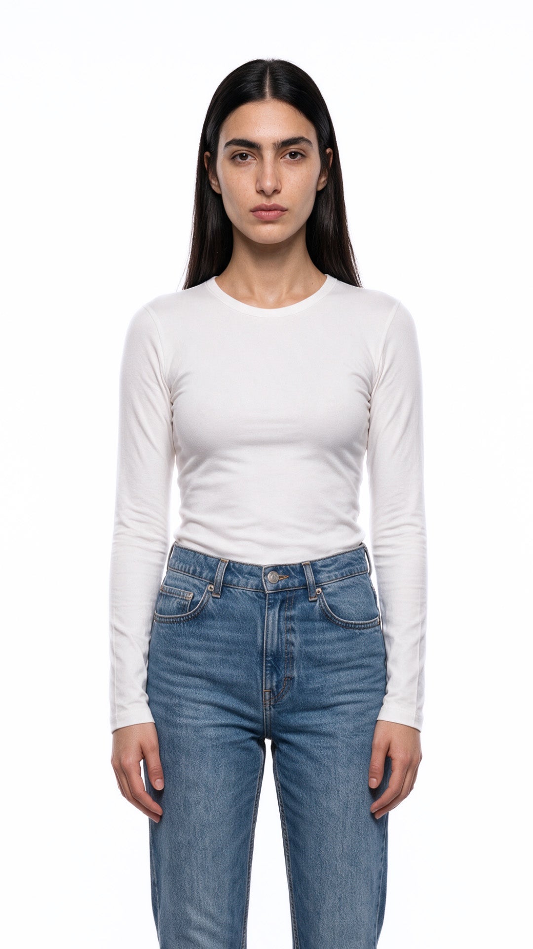Long Sleeve Round Neck Top