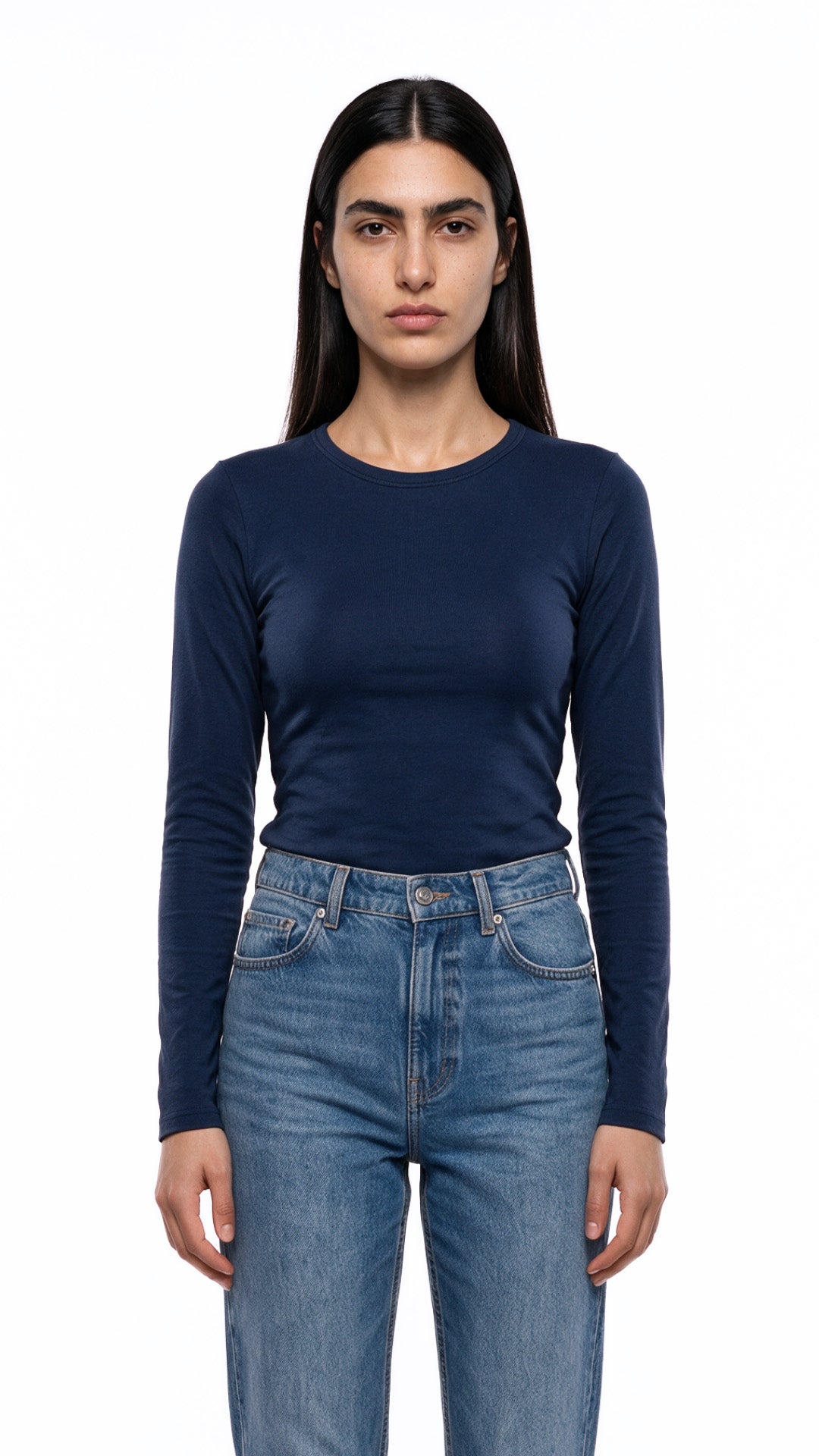 Long Sleeve Round Neck Top