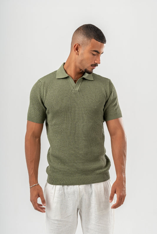 Mesh Knitted Polo