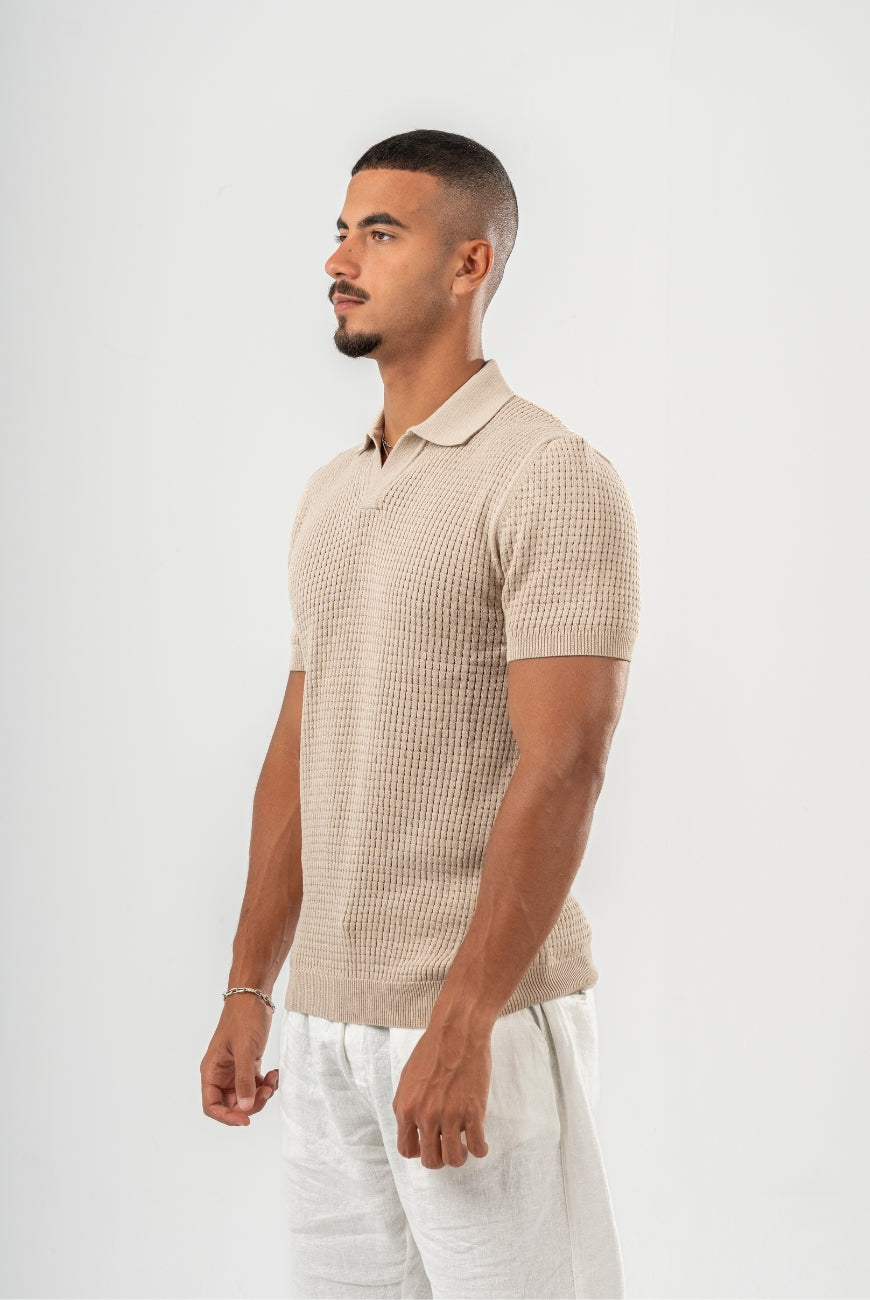 Mesh Knitted Polo