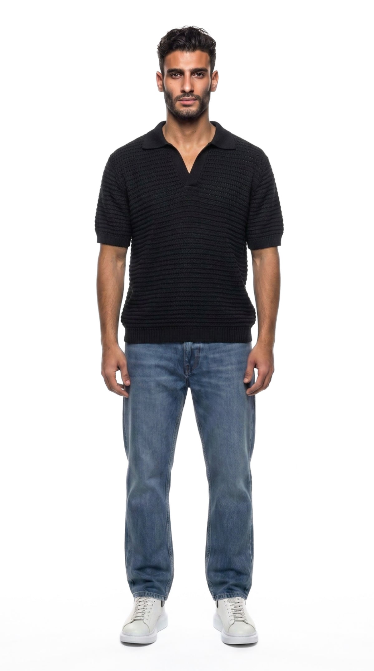 Airy Knit Polo Shirt