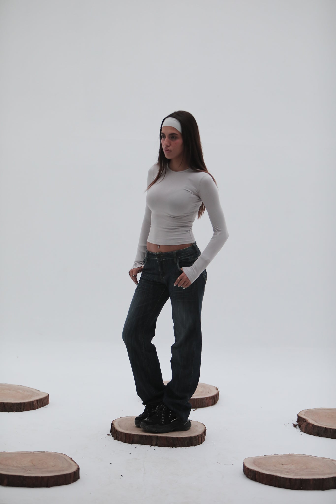 Sleeved Fitted Cotton Jersey
