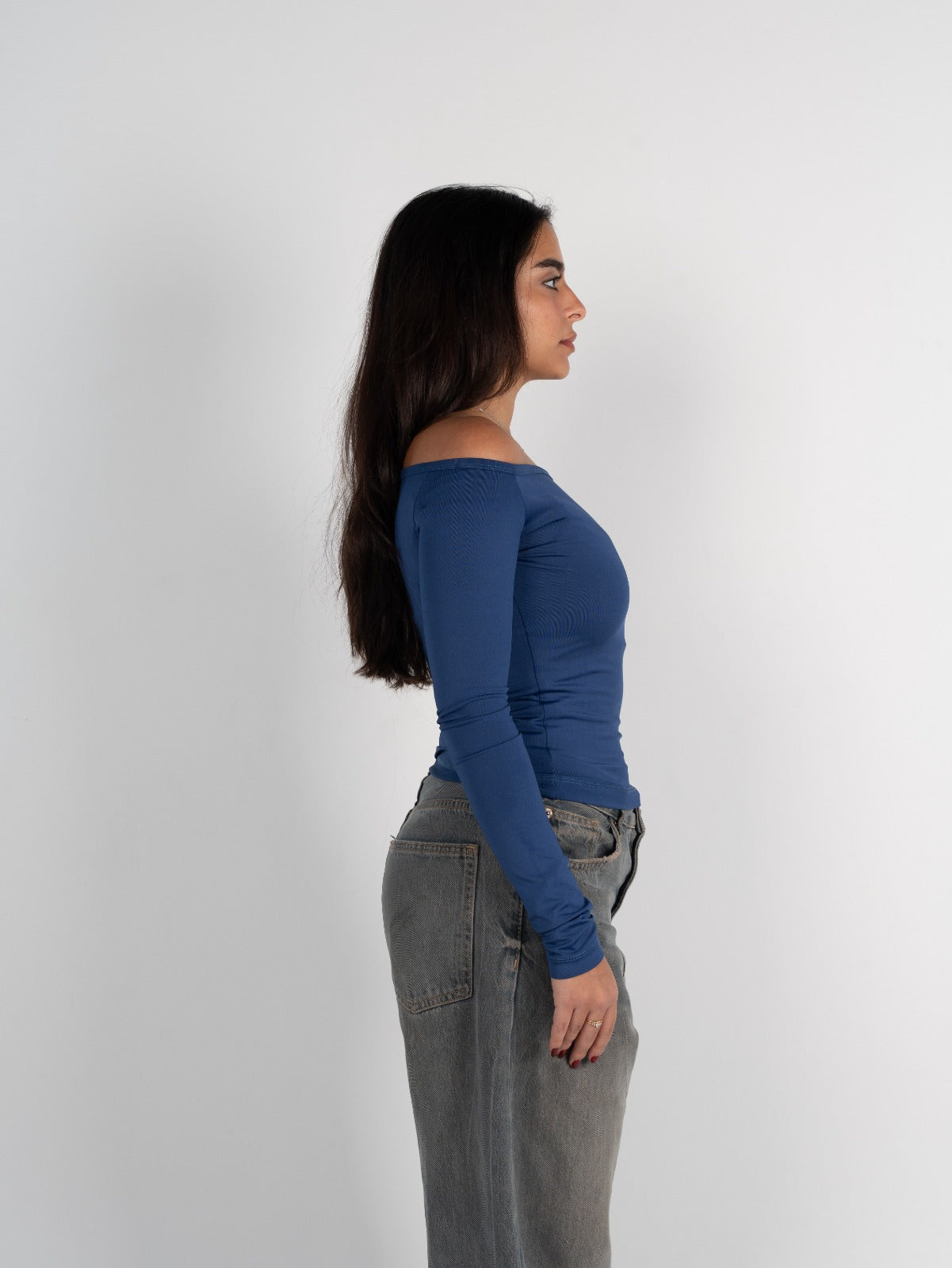 Long Sleeve Off-Shoulder Top