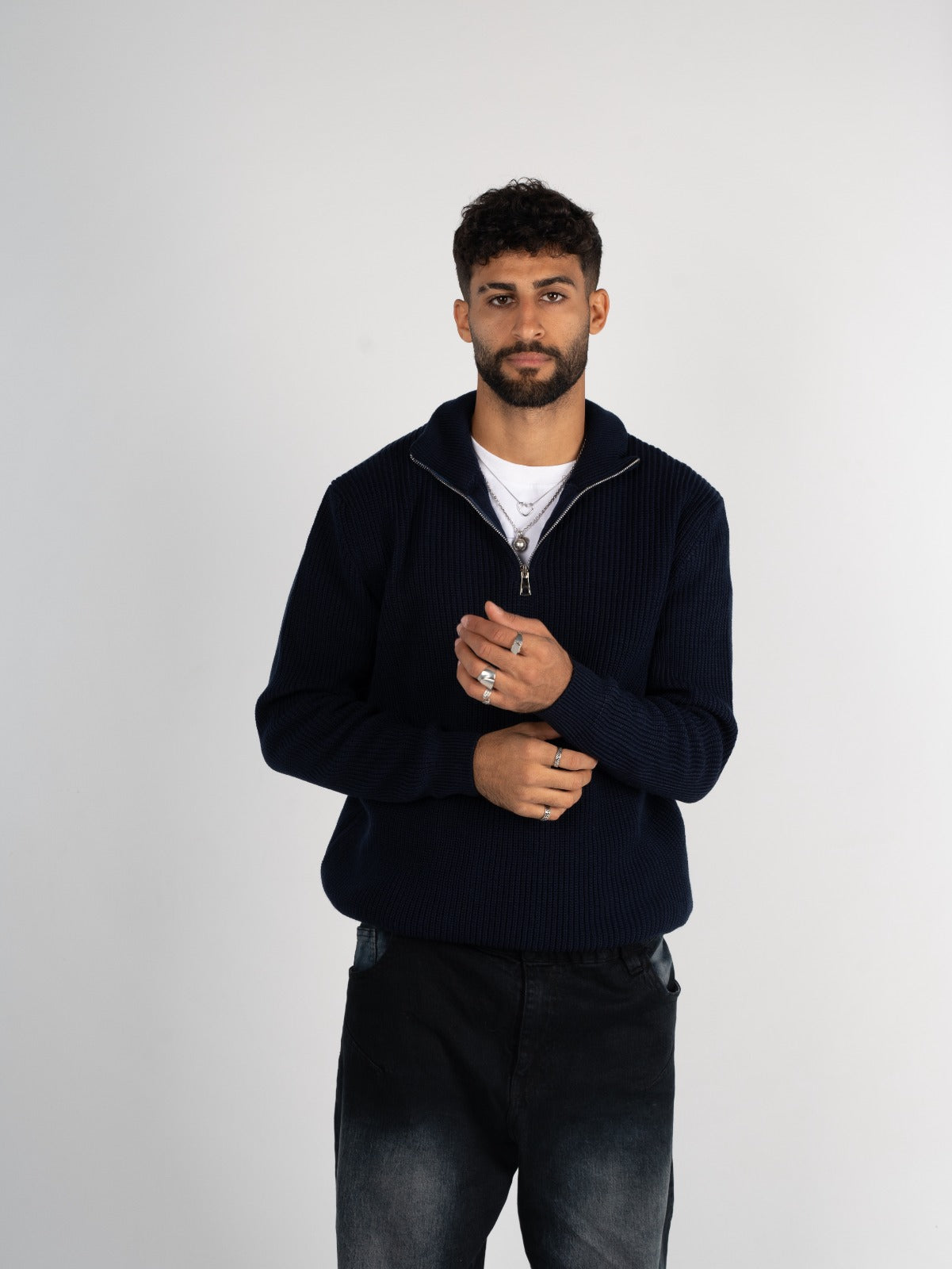 Knitted Quarter Zipper