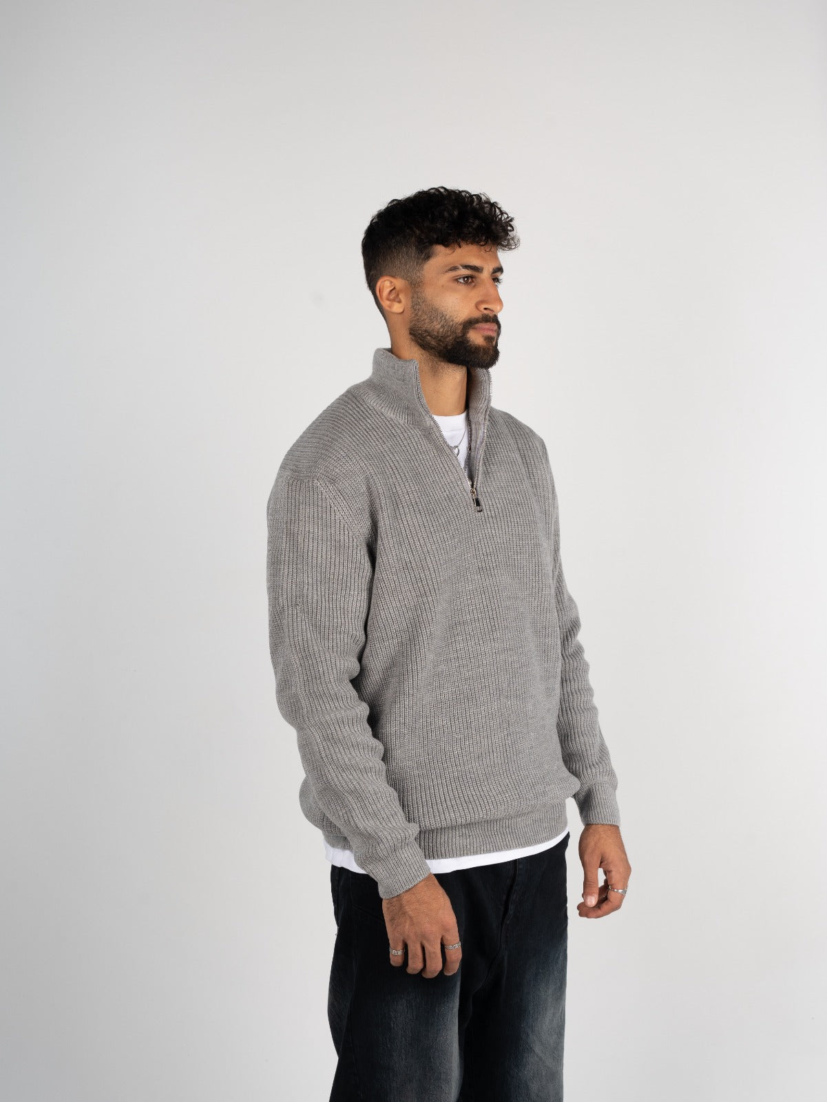 Knitted Quarter Zipper
