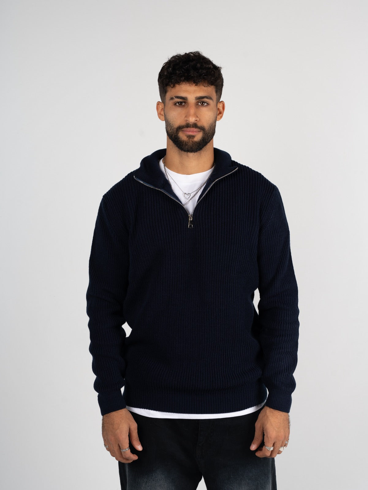Knitted Quarter Zipper