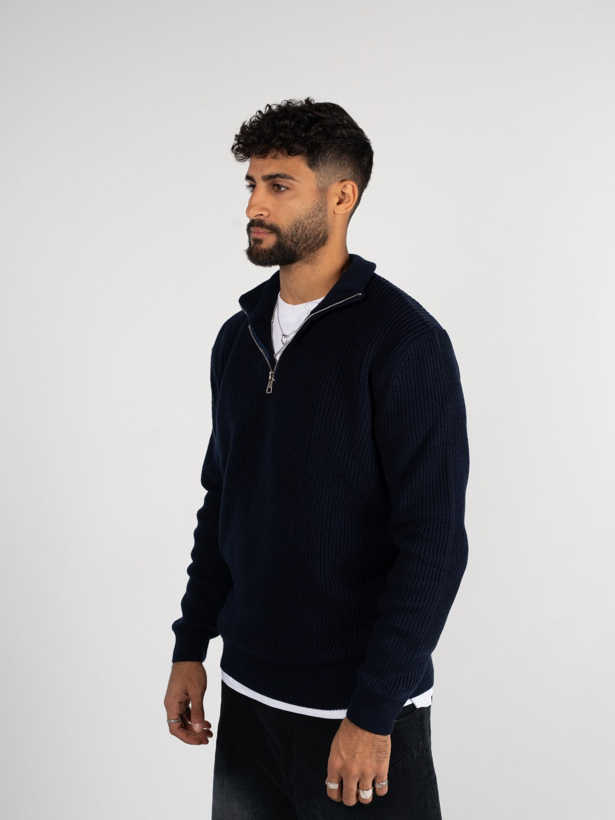 Knitted Quarter Zipper