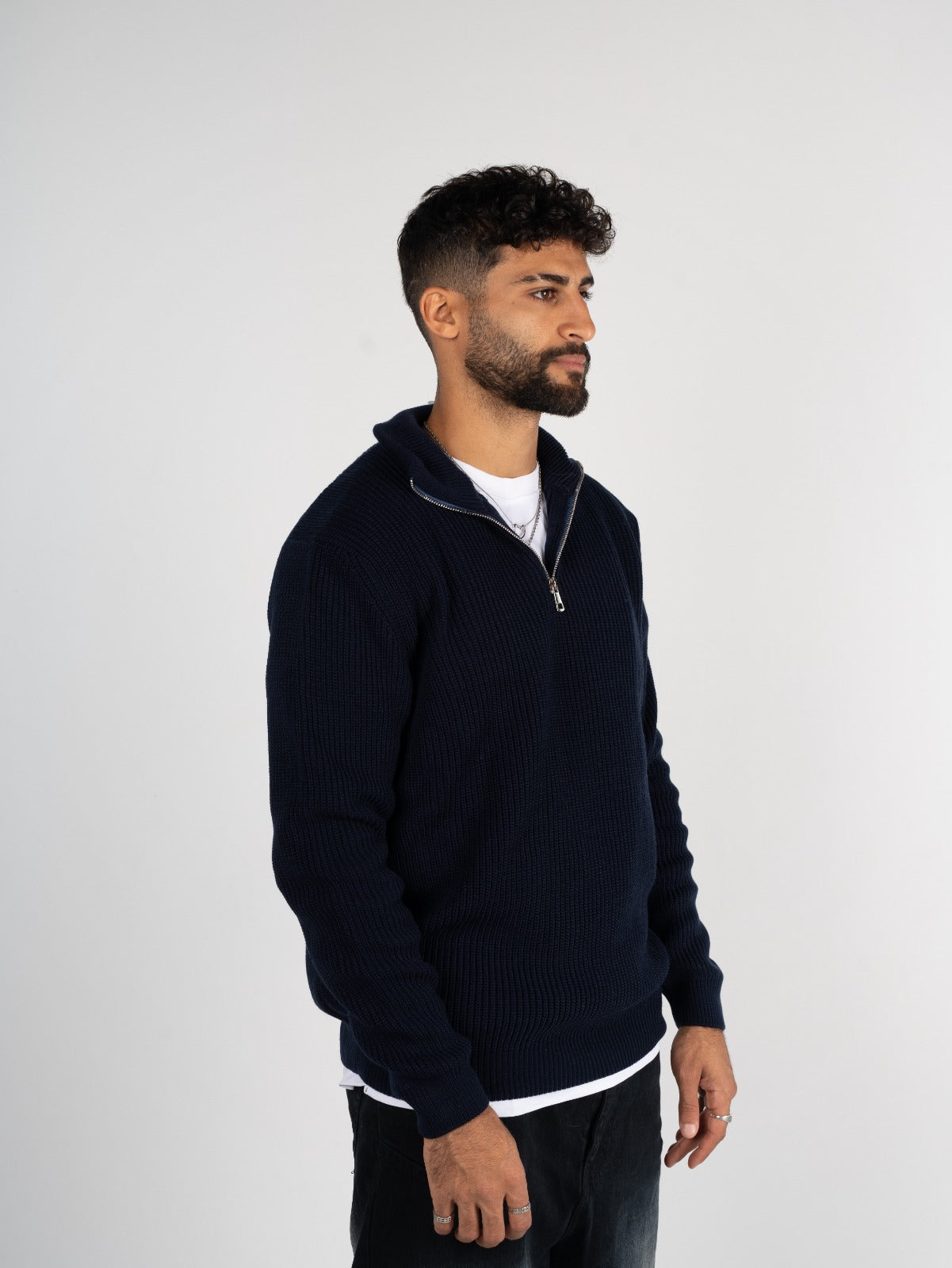 Knitted Quarter Zipper