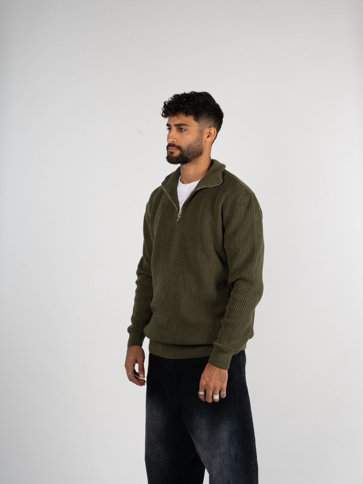 Knitted Quarter Zipper