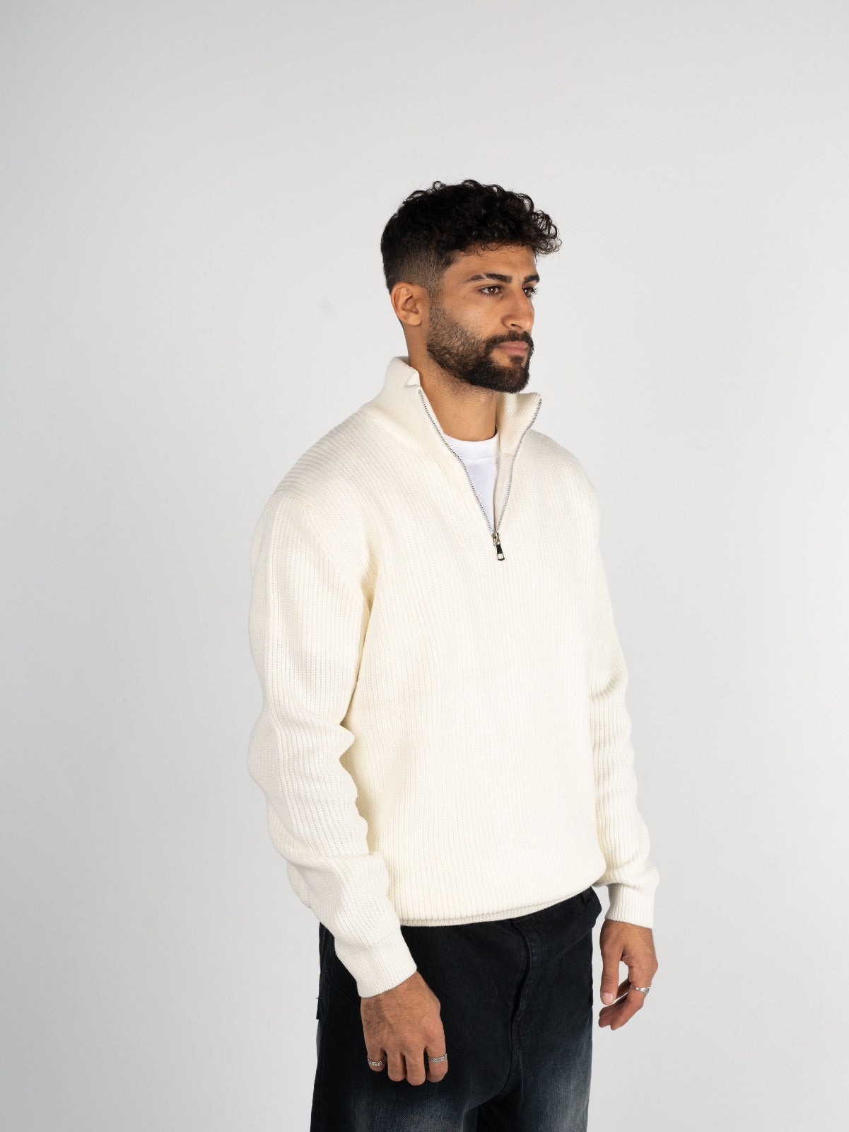 Knitted Quarter Zipper