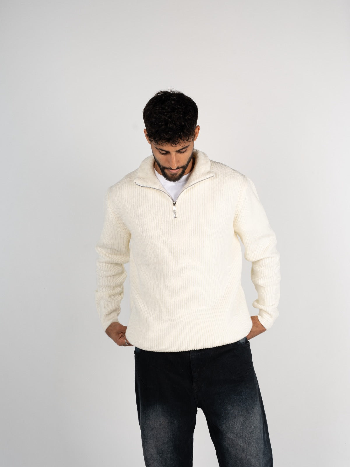 Knitted Quarter Zipper