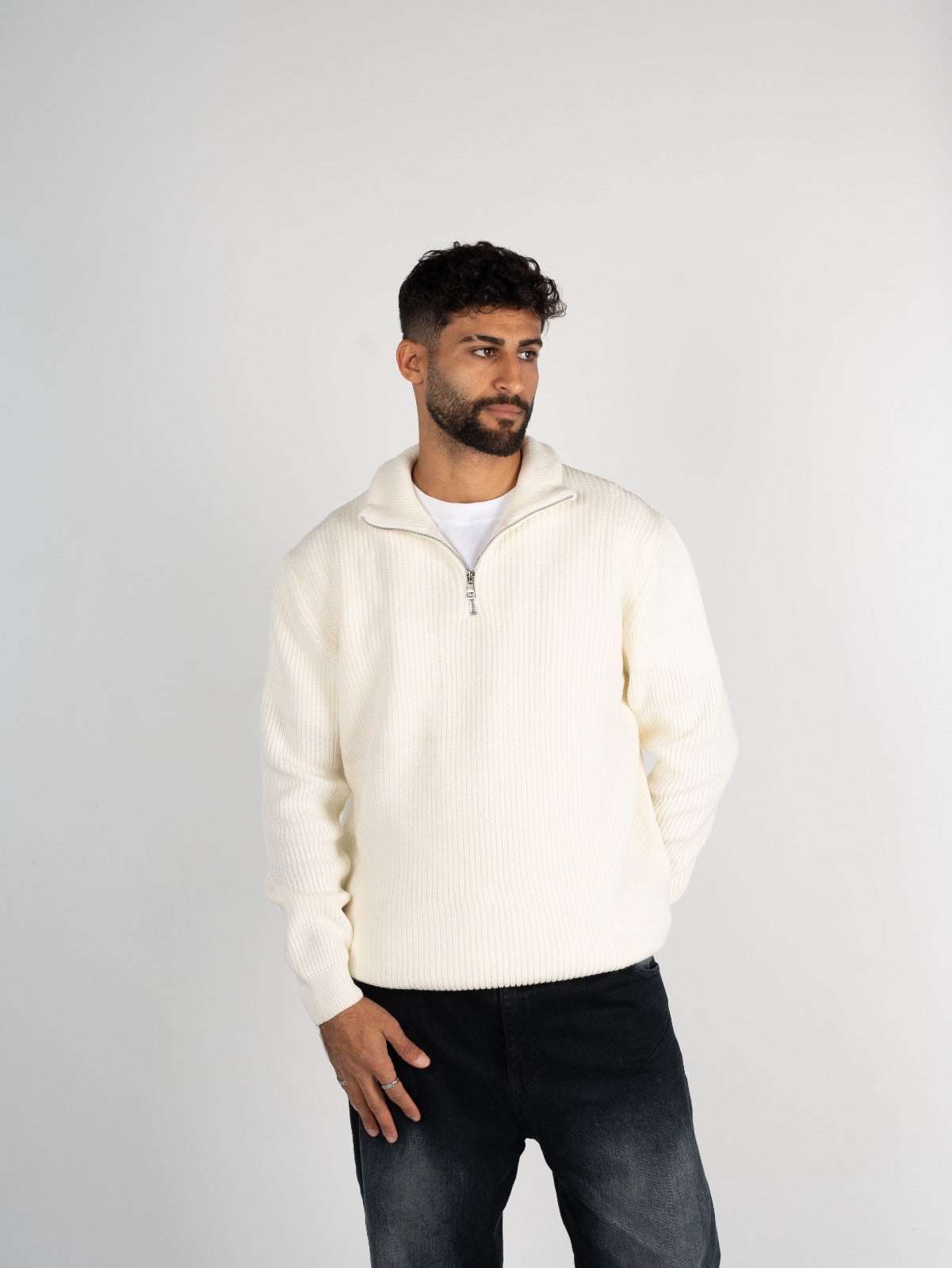 Knitted Quarter Zipper