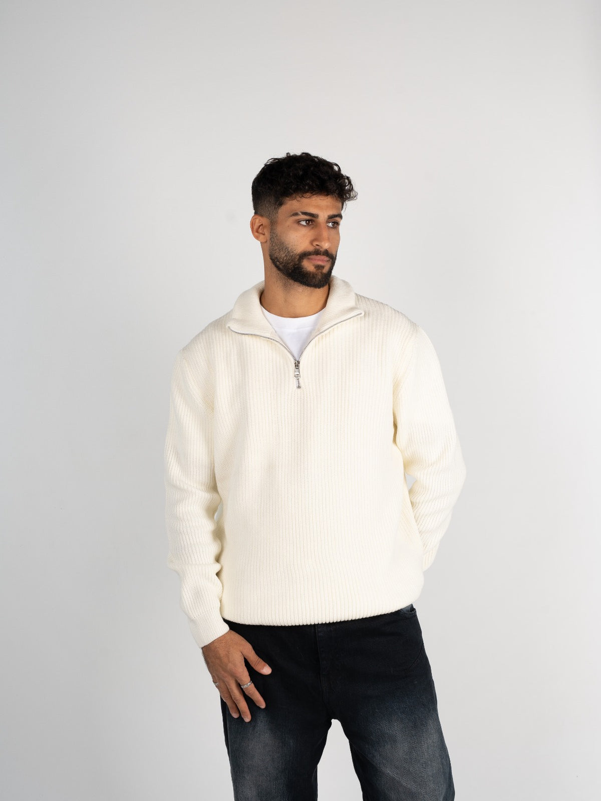 Knitted Quarter Zipper