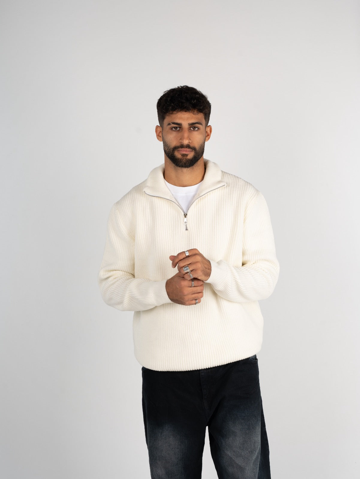 Knitted Quarter Zipper