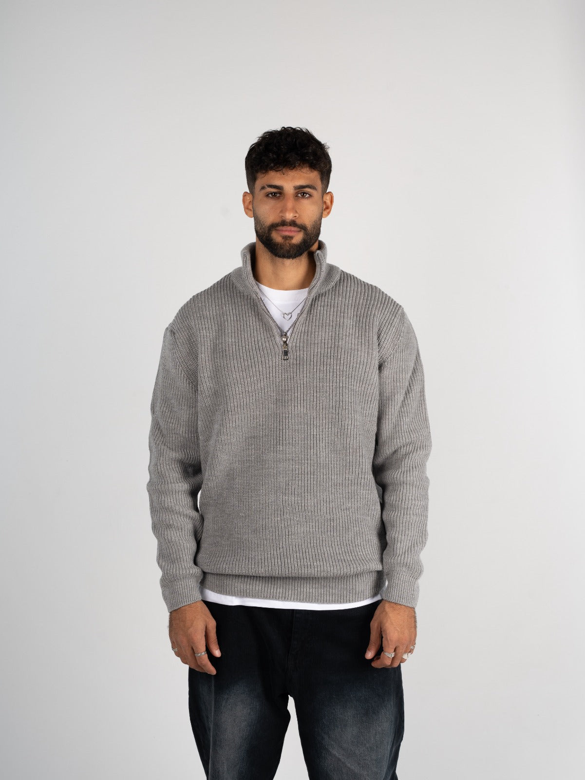 Knitted Quarter Zipper