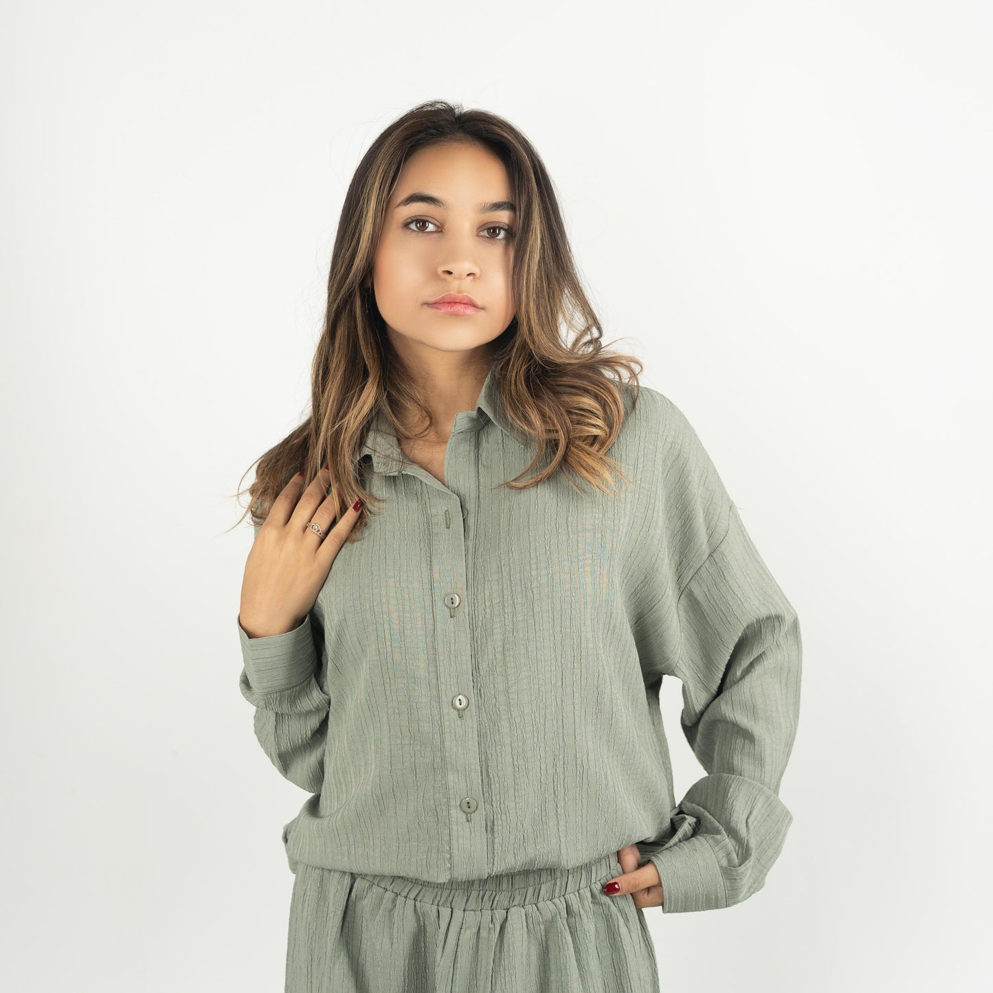 Crinkled Flowy Set