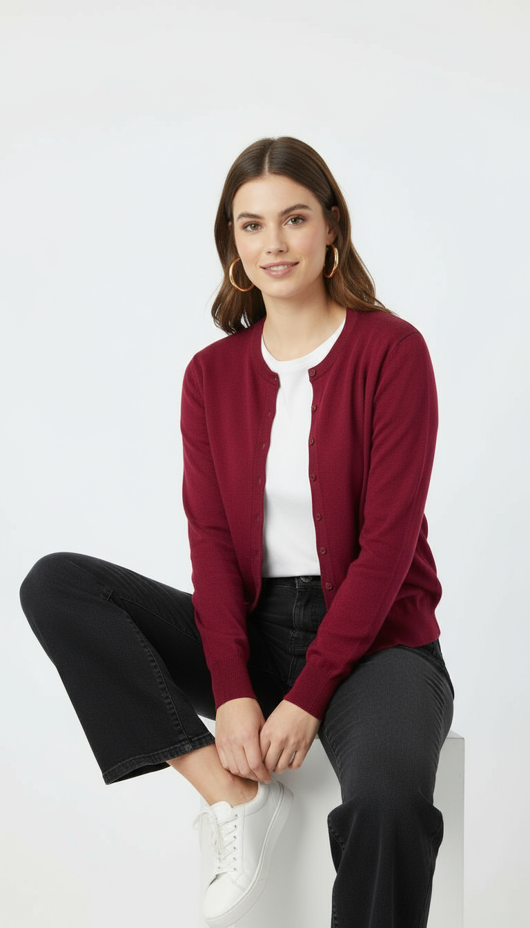 Knit Cardigan Top