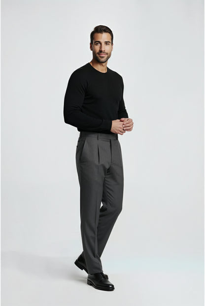 Classic pleated pants