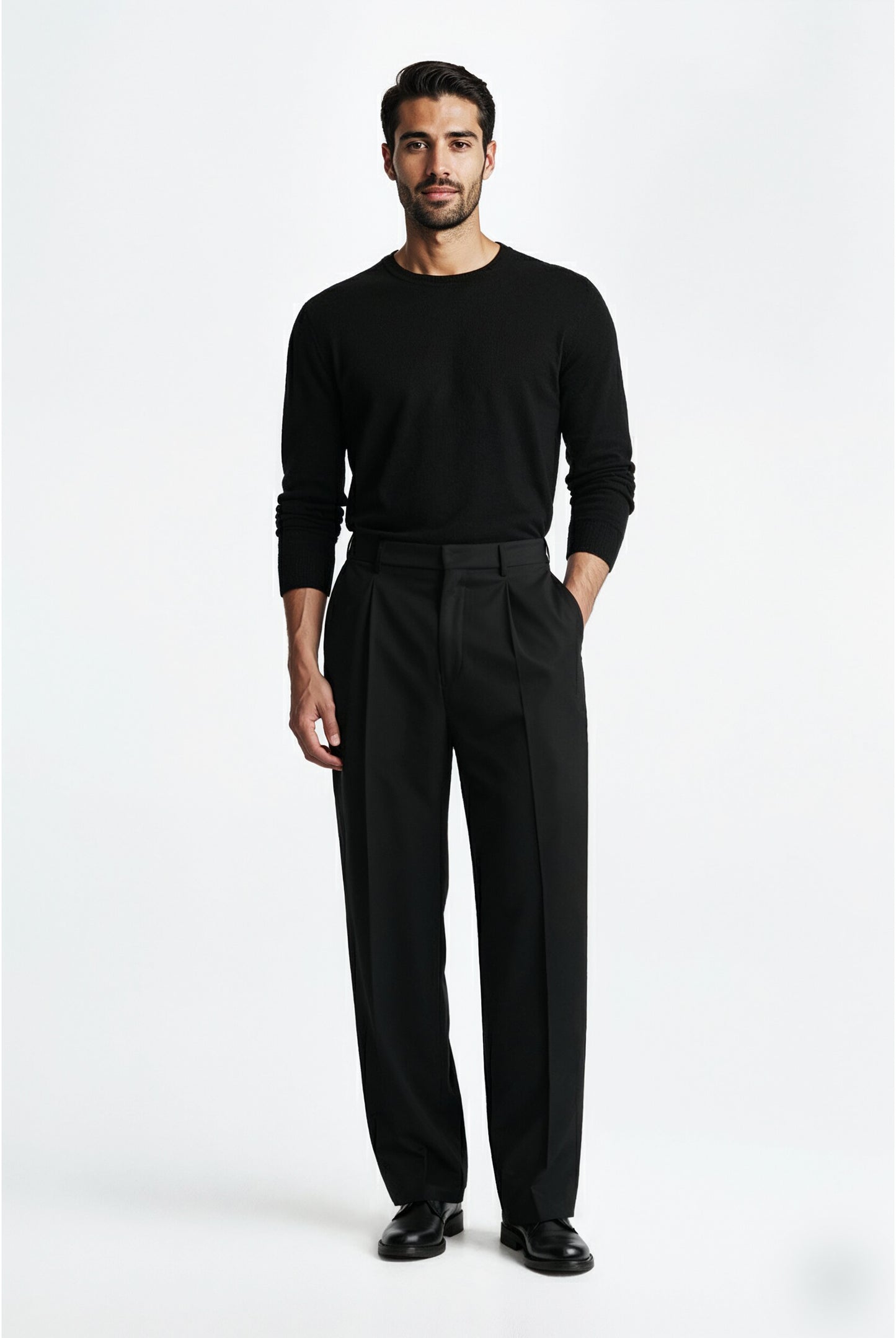 Classic pleated pants