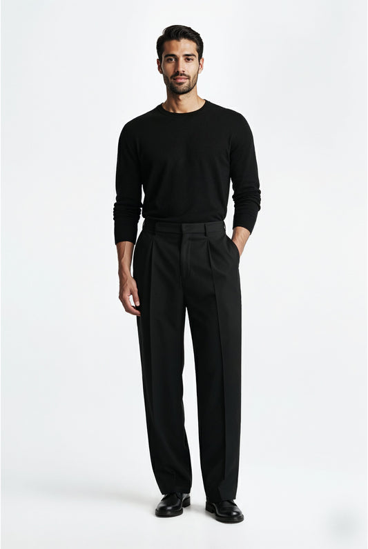 Classic pleated pants