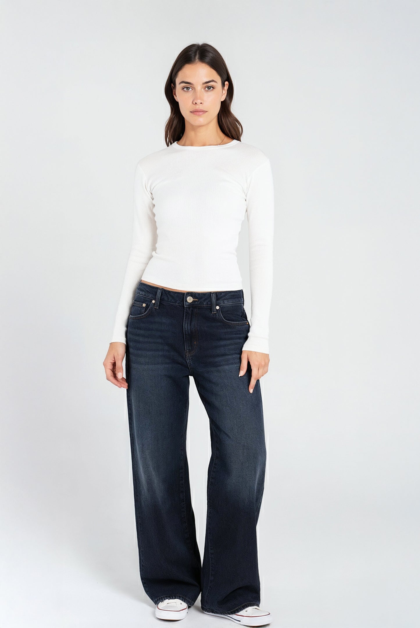 Long Sleeve Ribbed Top