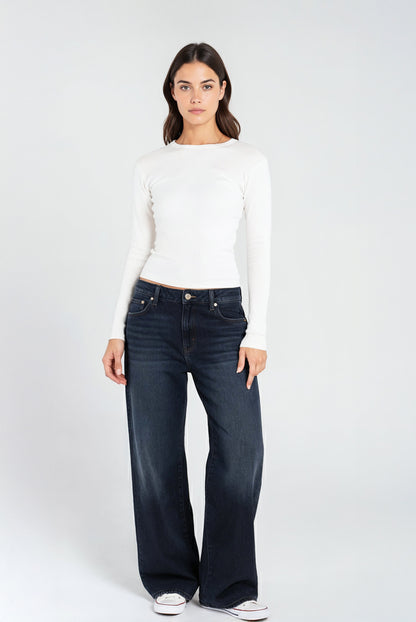 Long Sleeve Ribbed Top